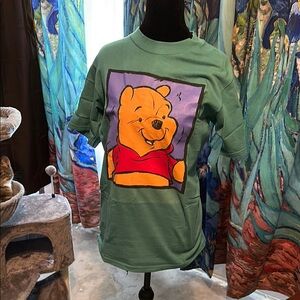 Disney Teal Green Winnie the Pooh Short Sleeve Tee